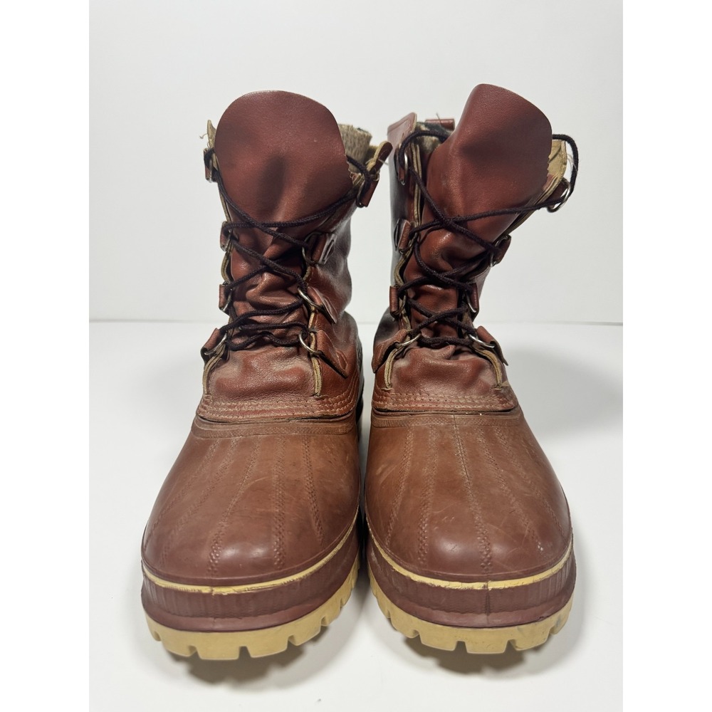 Sorel Felt Labeling Law Men's Snow Boots 11‎ Brown Mid Calf Casual Lace Up Boots